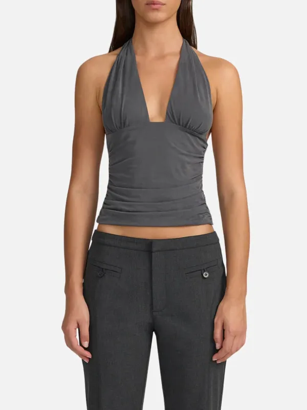 Plain Halter Neck Top