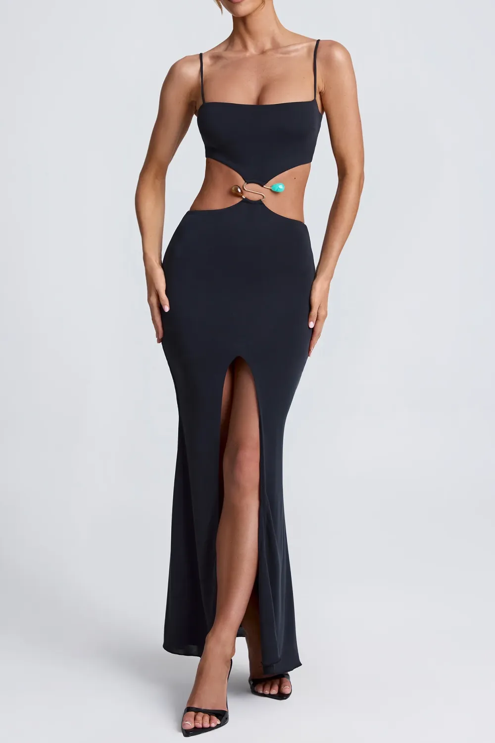 Creative Slim-Fit Fishtail Square Neck Dress