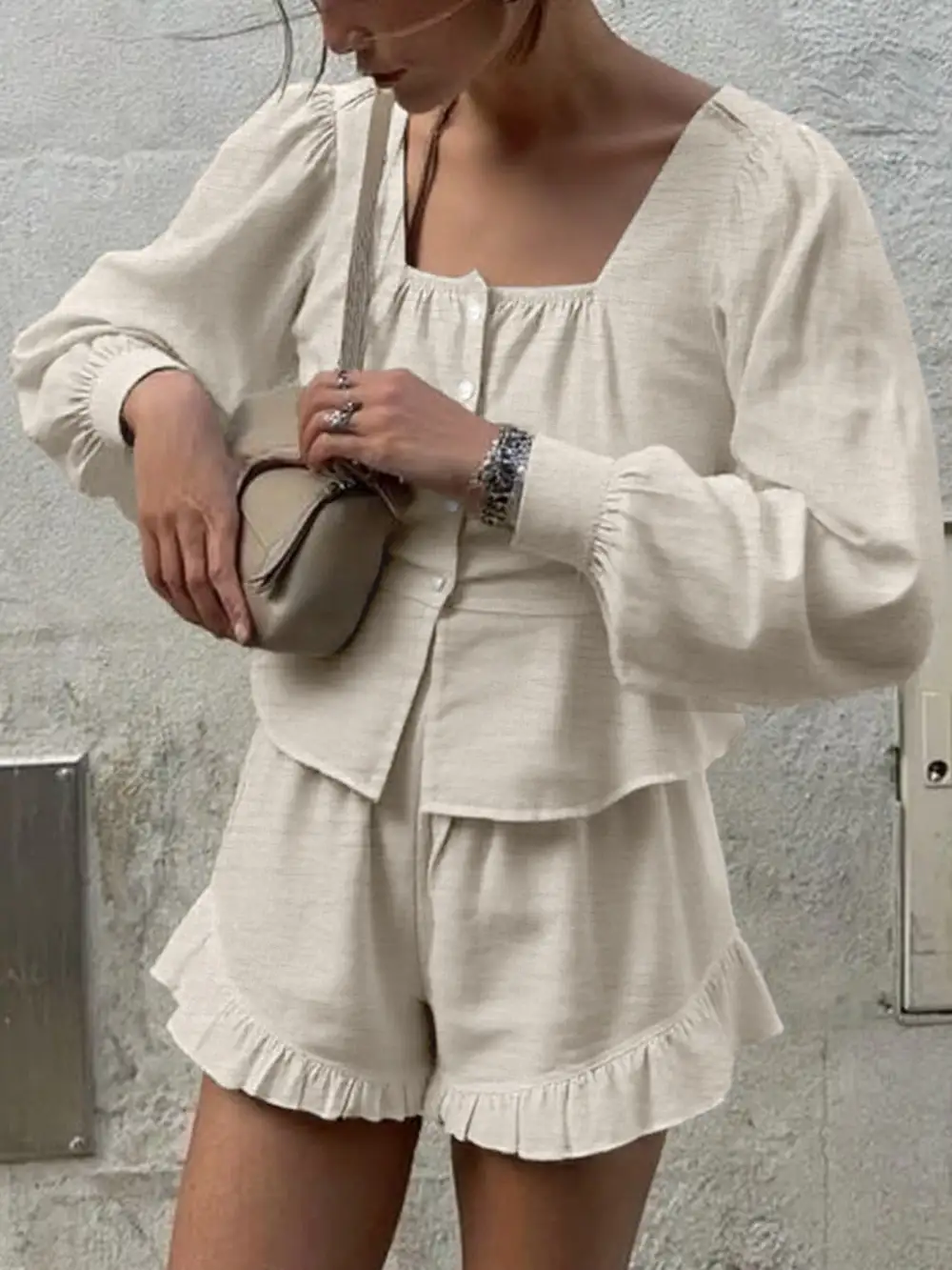 Modern Button Front Button Set