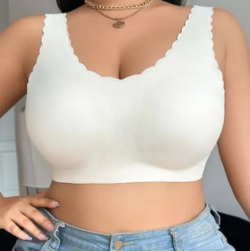 Seamless Wide Strap Wireless Bra