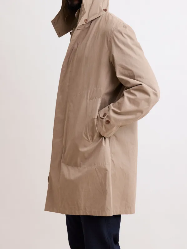 Casual Style Men's Beige Coat