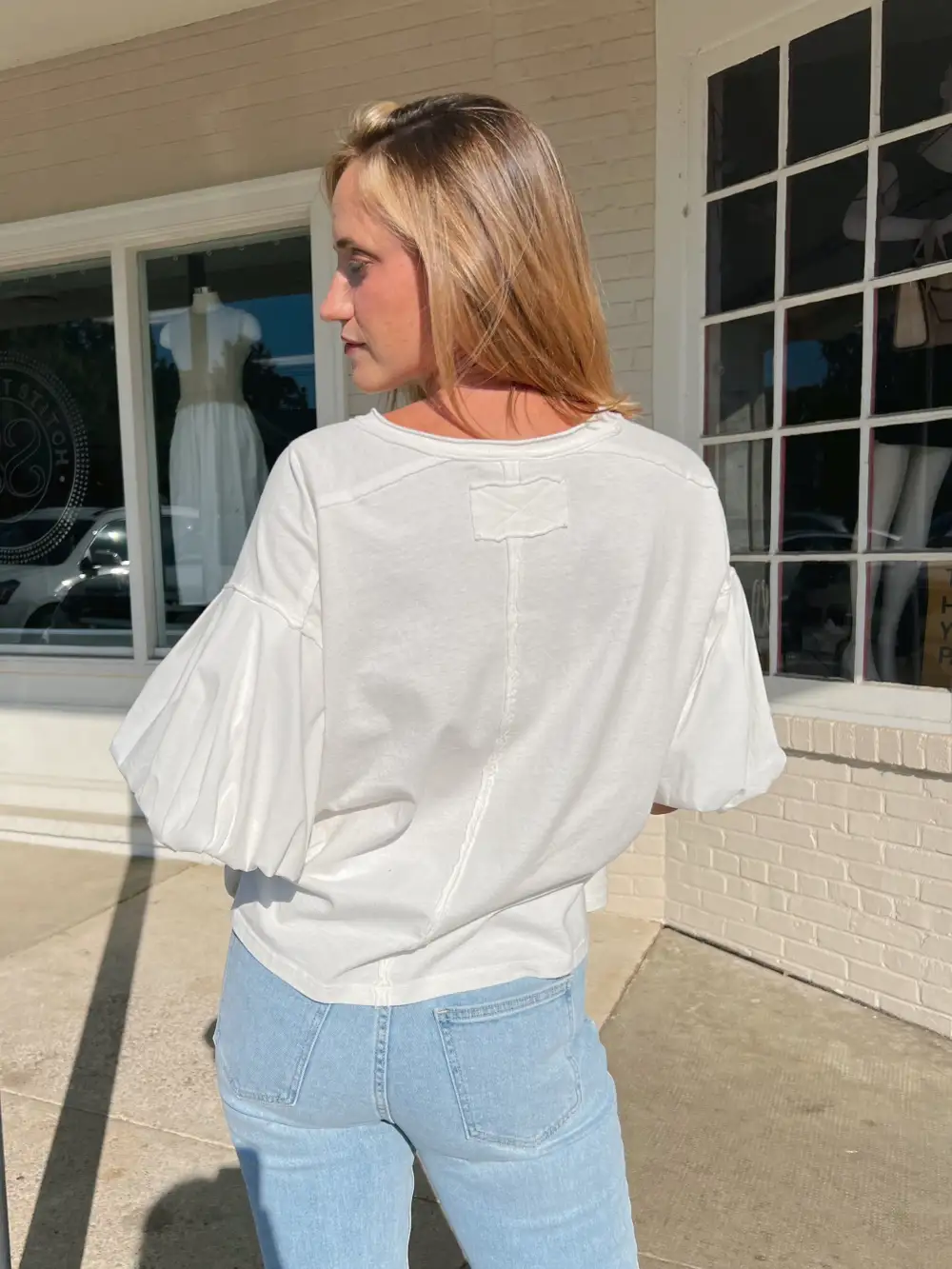 No Drama Puff Sleeve Top