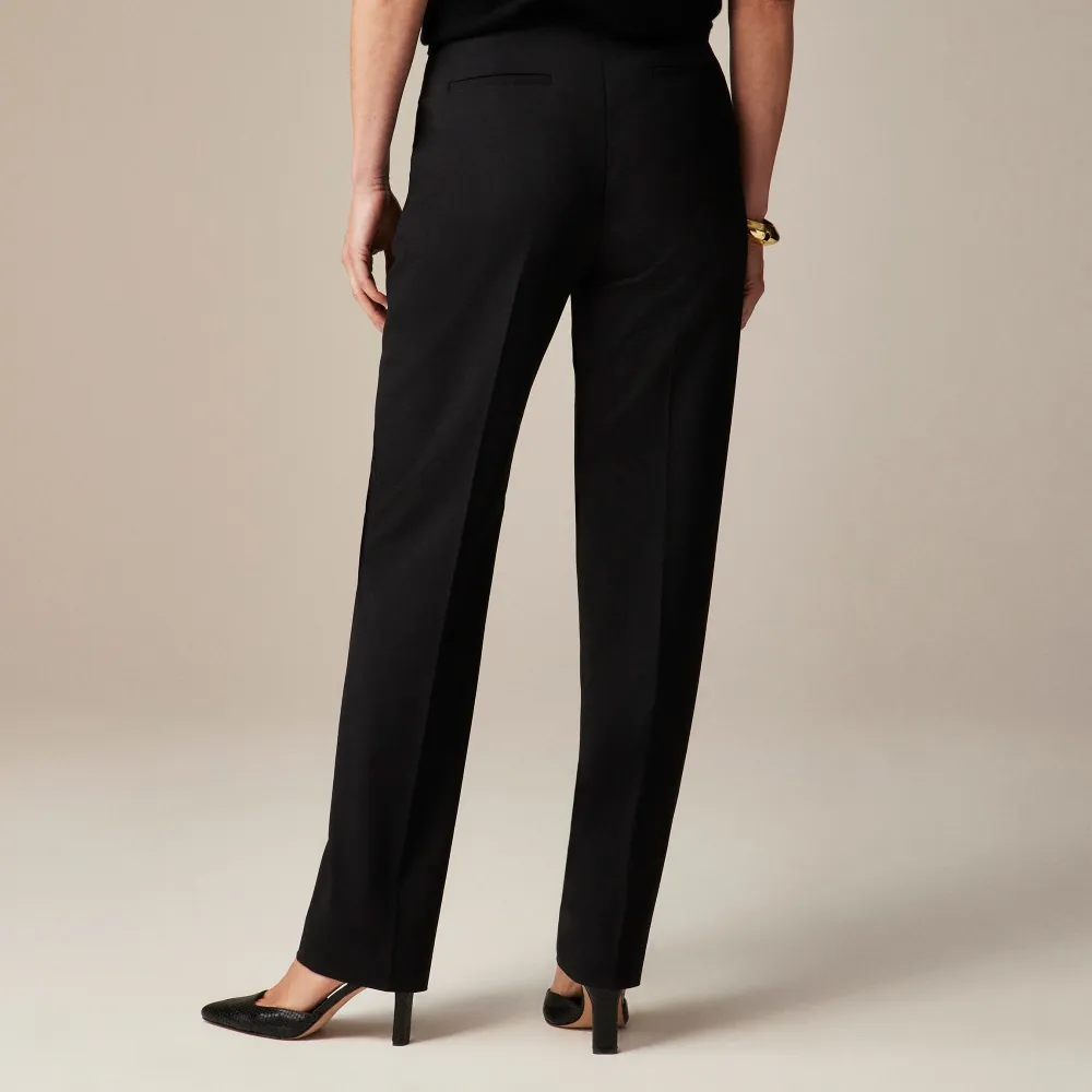In Bi-Stretch Wool Blend Full-Length Pants