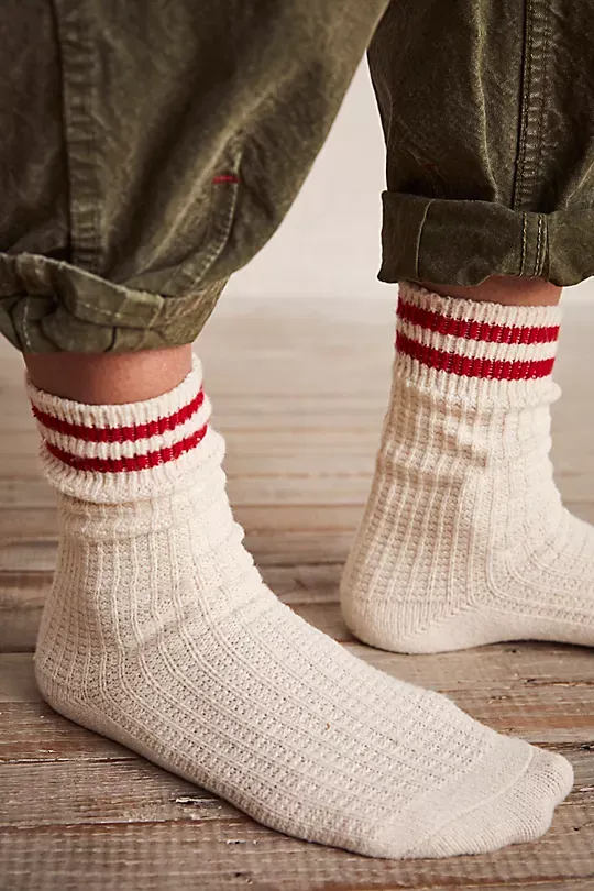 Comfort Striped Mid-Length Socks