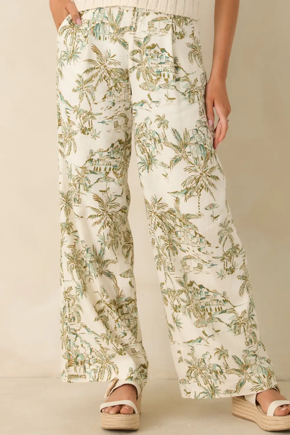 Tiki Tide Lightweight Linen Pants