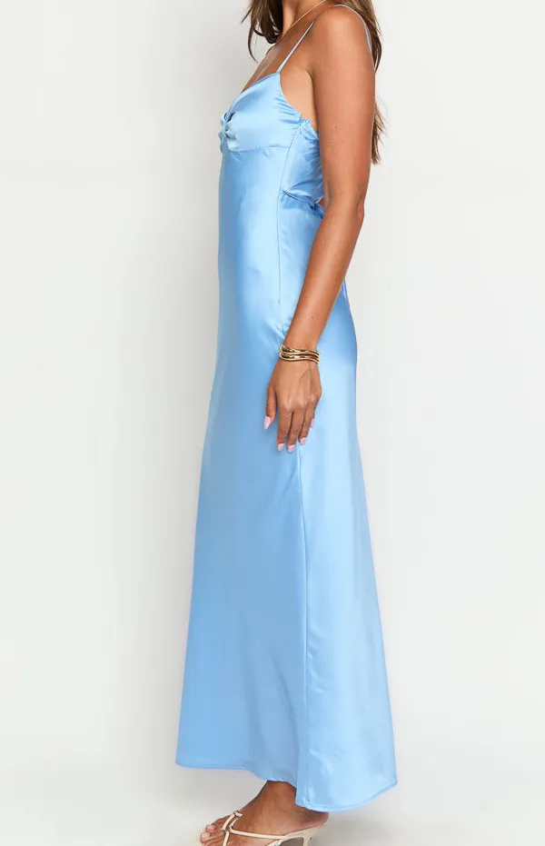 Relaxed Satin Maxi Dress