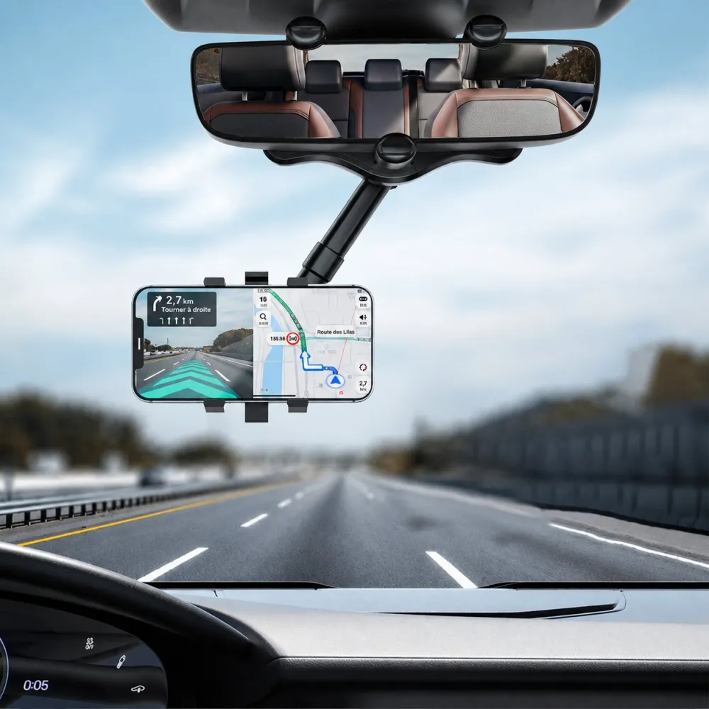 Car Rearview Mirror Phone Mount