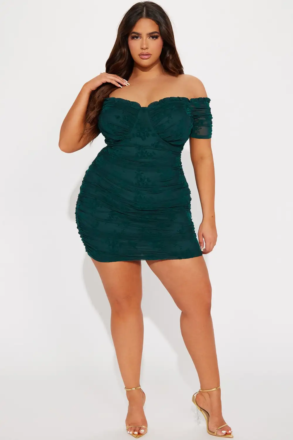 Come Out Tonight Mesh Mini Dress - Green