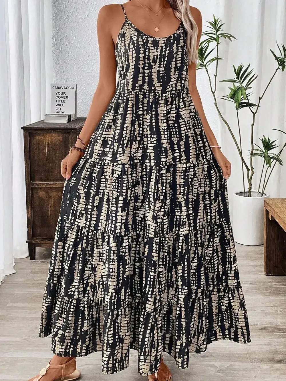 Maxi Scoop Neck Dress
