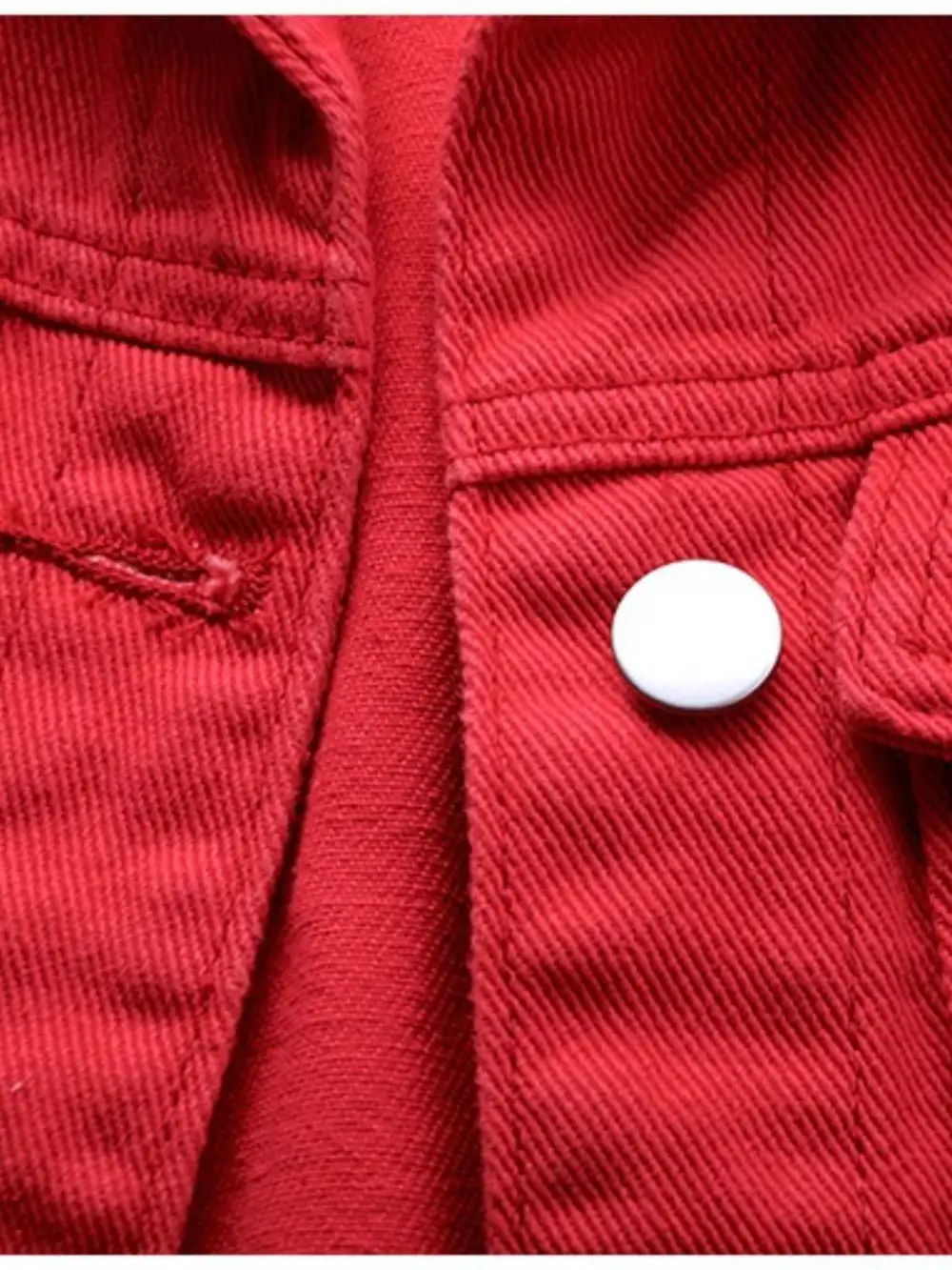 Button-down Raw-hem Sleeveless Denim Jacket