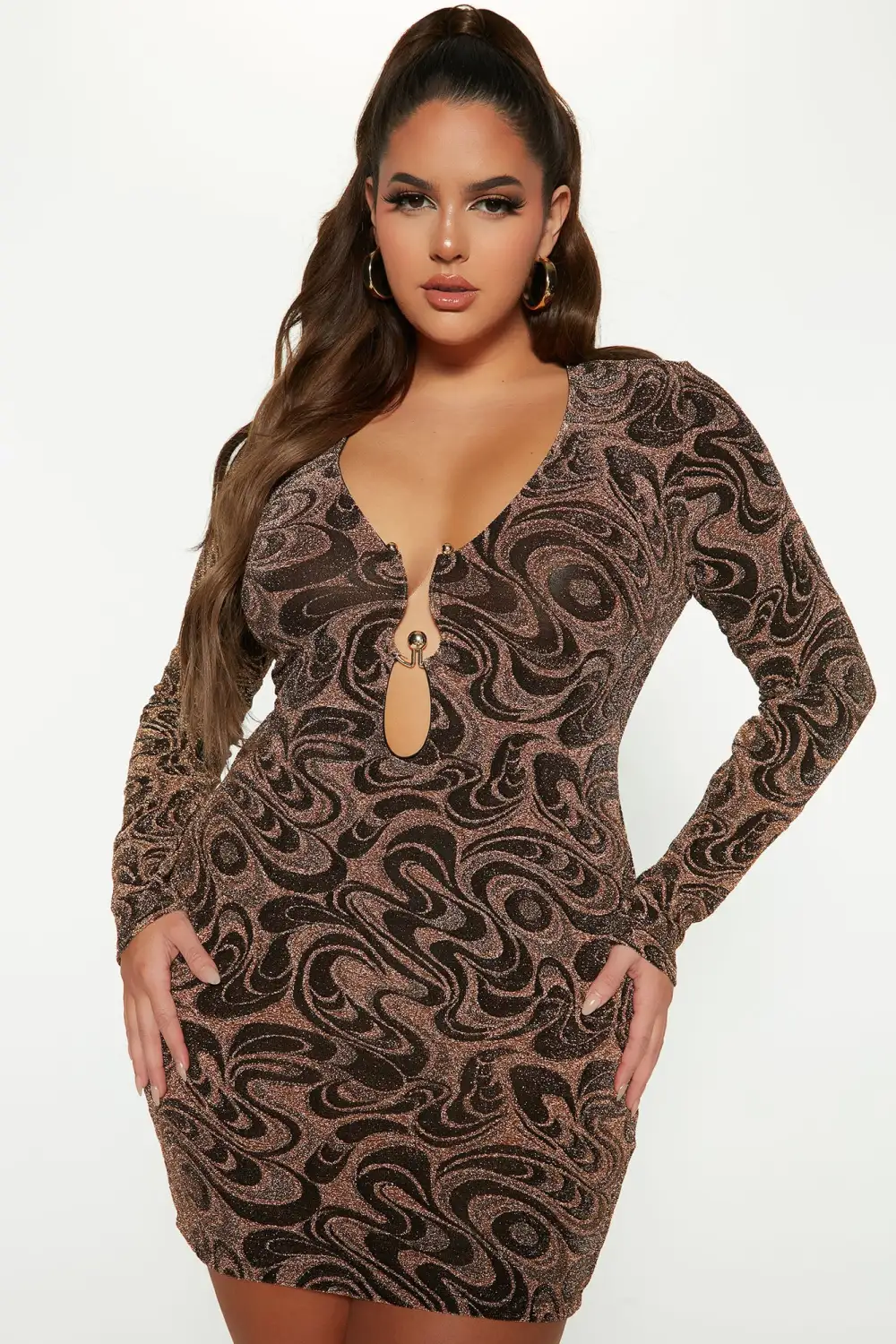 Gia Mini Dress - Bronze