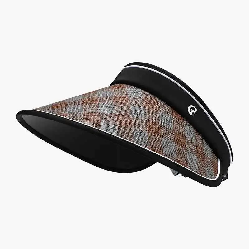 Plaid Natural Grass Hat