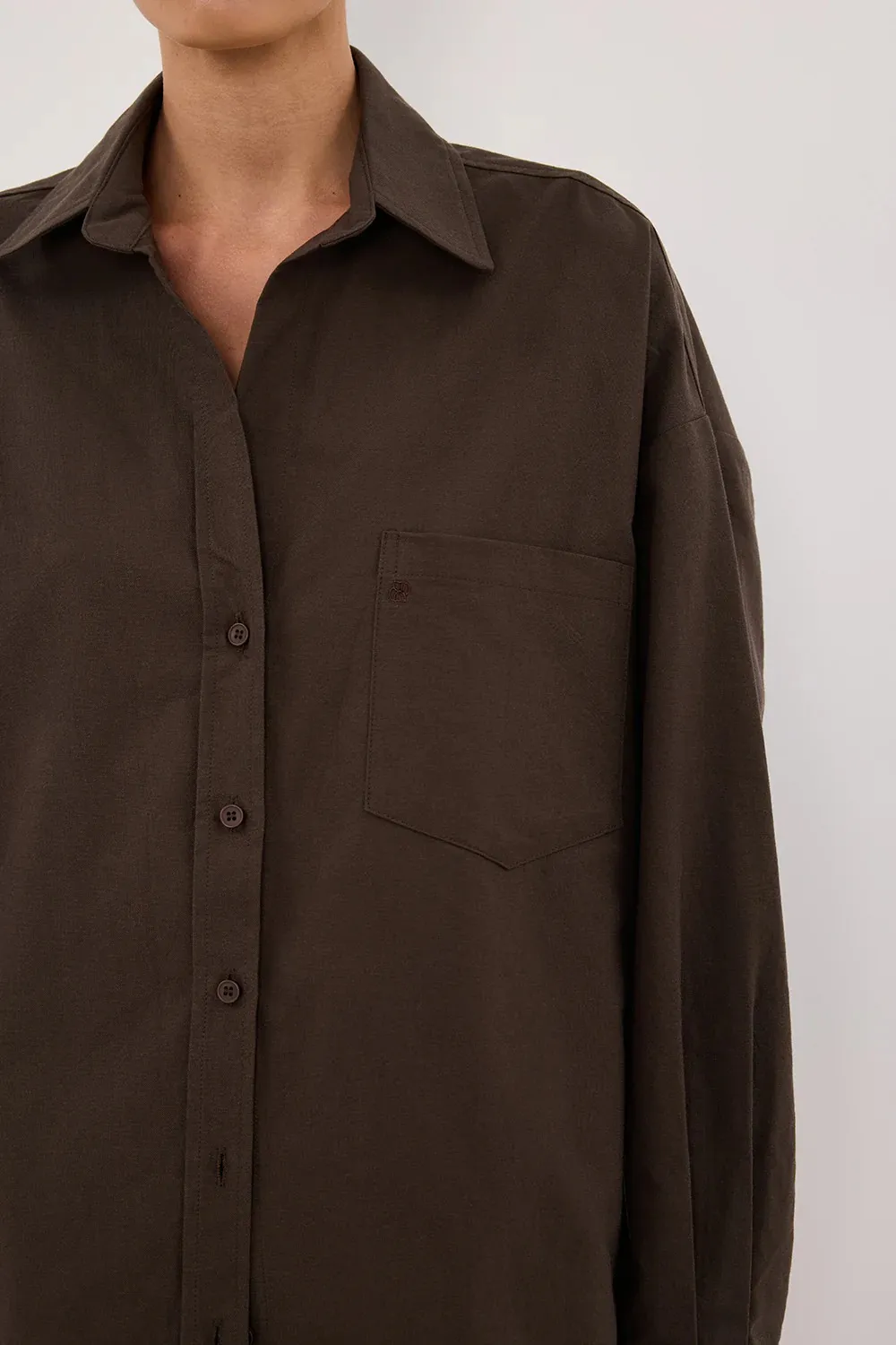 BITTER CHOC COTTON SHIRTS