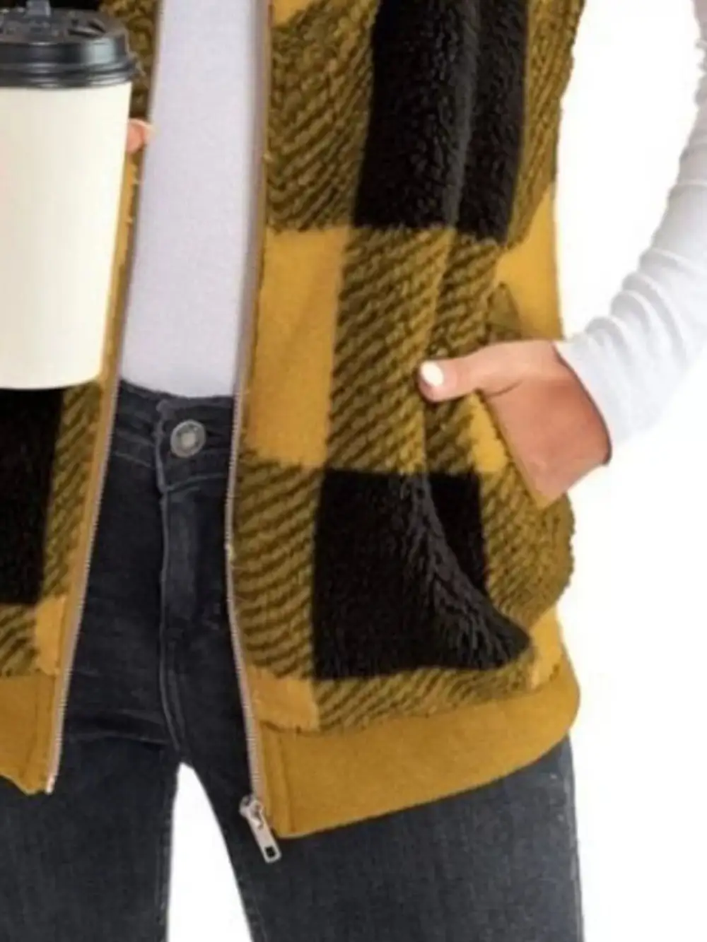 Full Size Color Block Zip