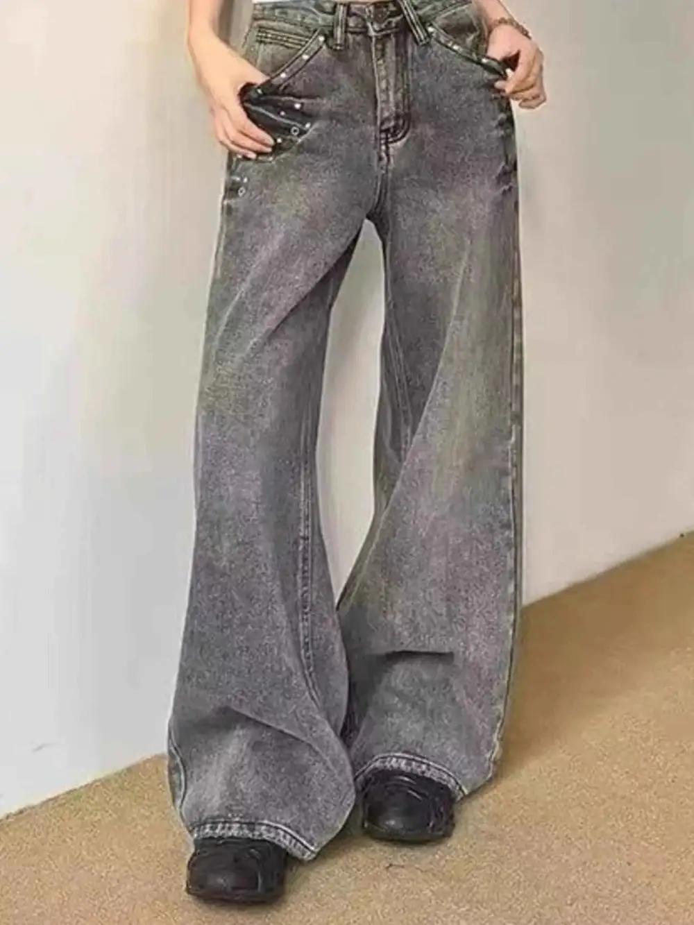 Embellished Wide Leg Jeans