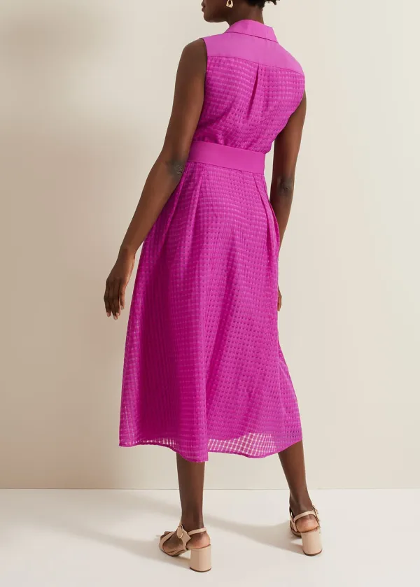 Solid Color Versatile Modern Textured Dress