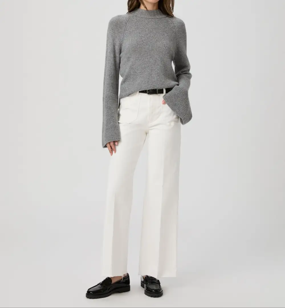 Wide Leg Cropped Jeans