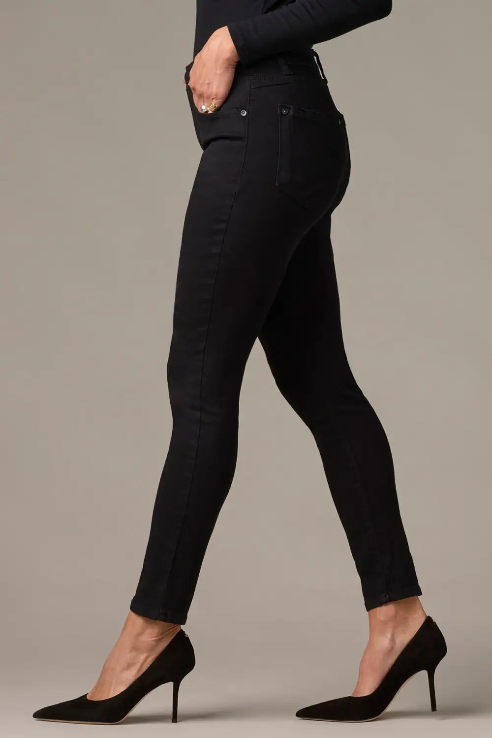 Petite High Rise Ankle Skinny Jeans