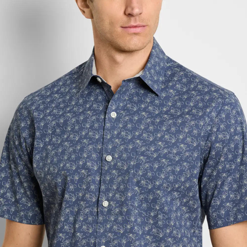 Easy Care Print Short Sleeve Shirt