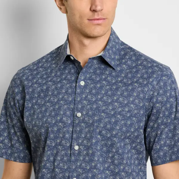 Easy Care Print Short Sleeve Shirt