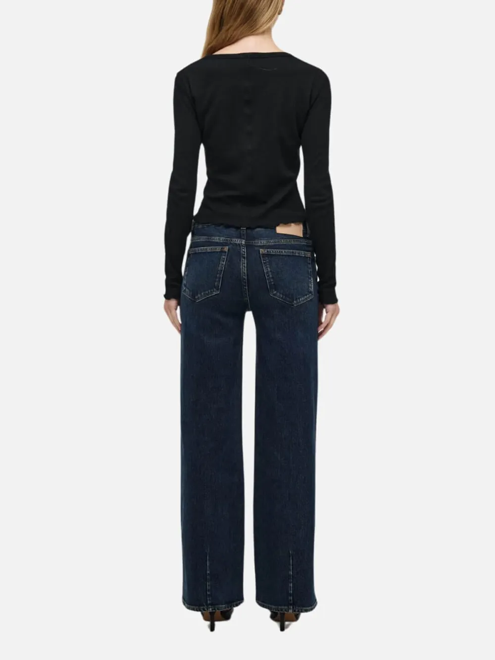 Button Up Mid Waist Jeans