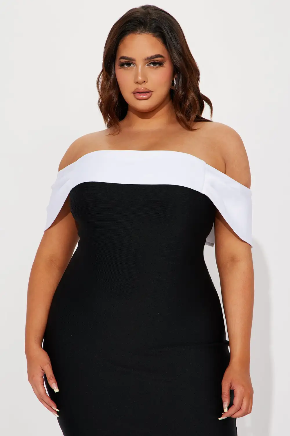 Tessa Bandage Midi Dress - Black
