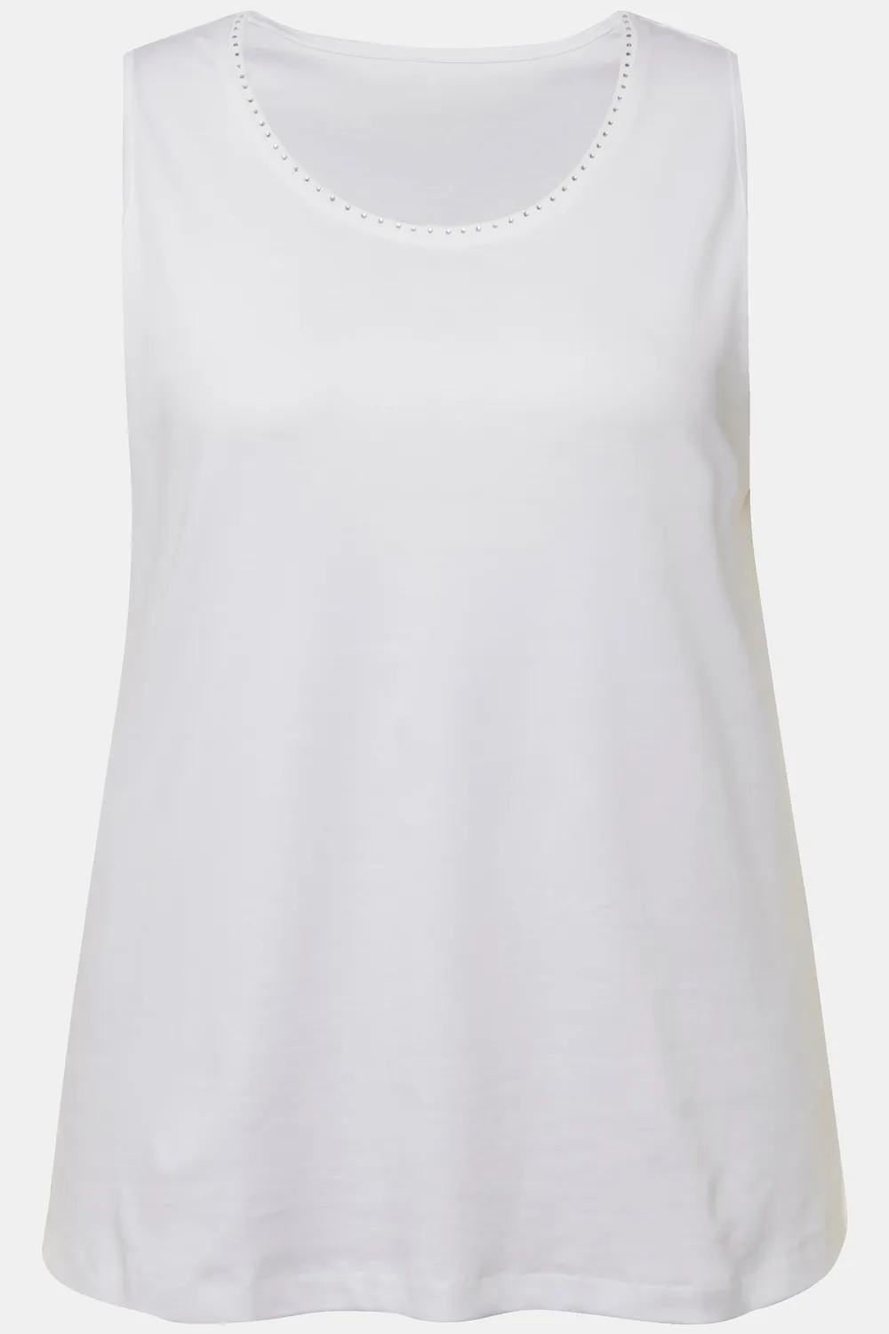 Women's Round Neck Vest With Diamond Studded Collar