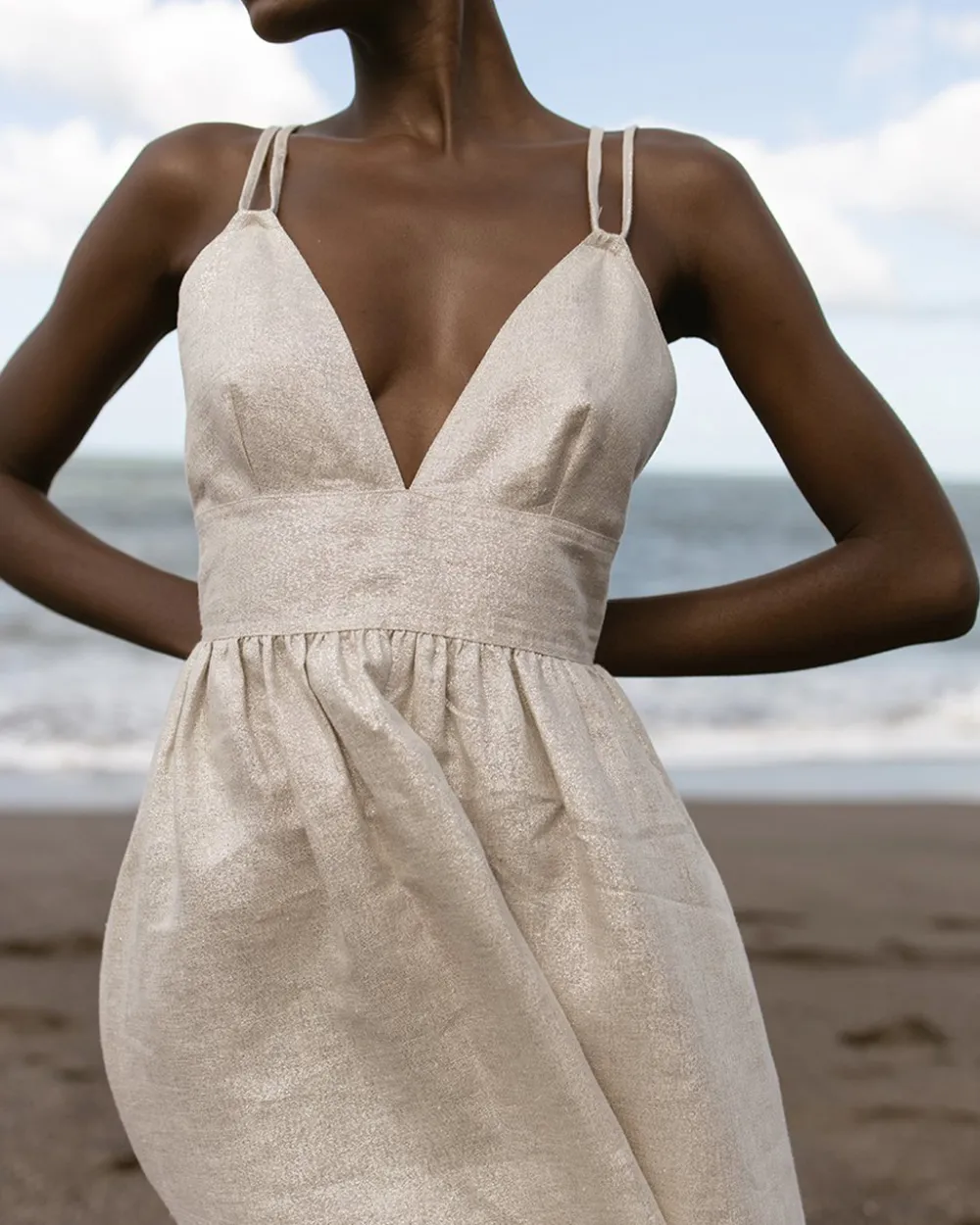 New Backless Lace-up Dress