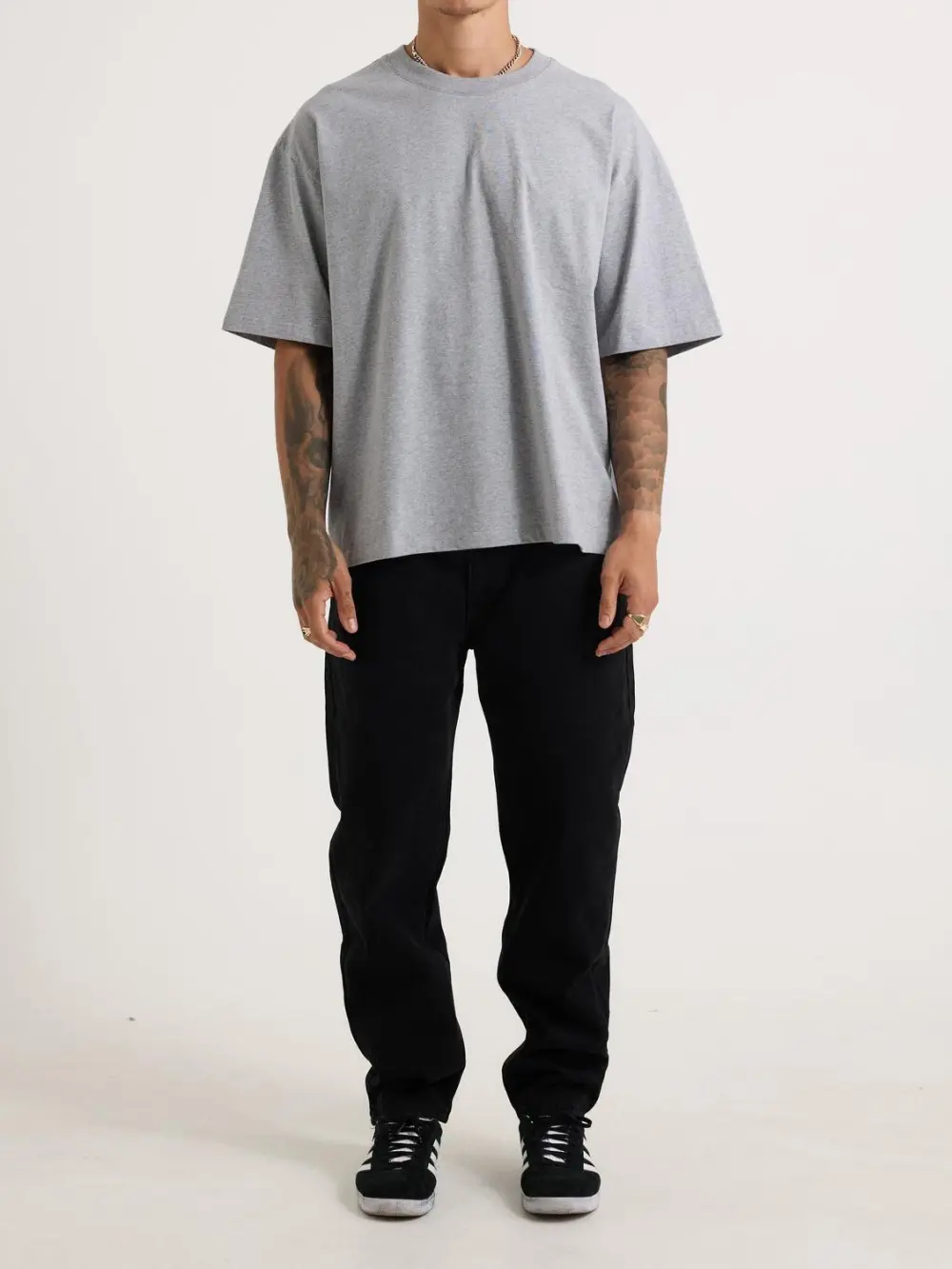 Leisure Casual And Daily Light Grey Tee