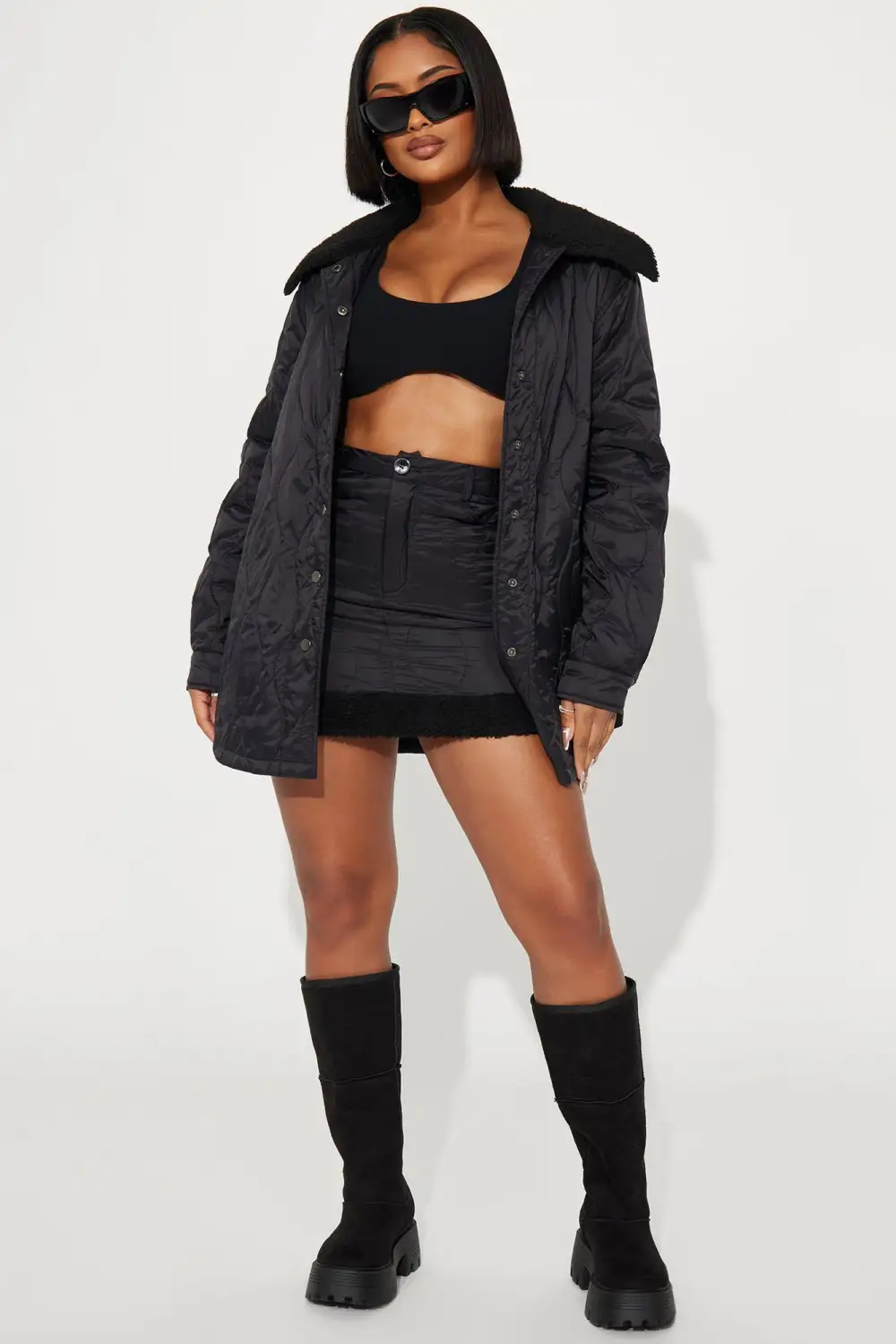 Dancing Queen Skirt Set - Black