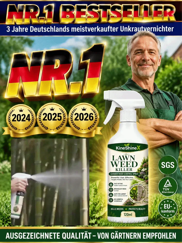 Unkrautvernichter für Gartenrasen Spray