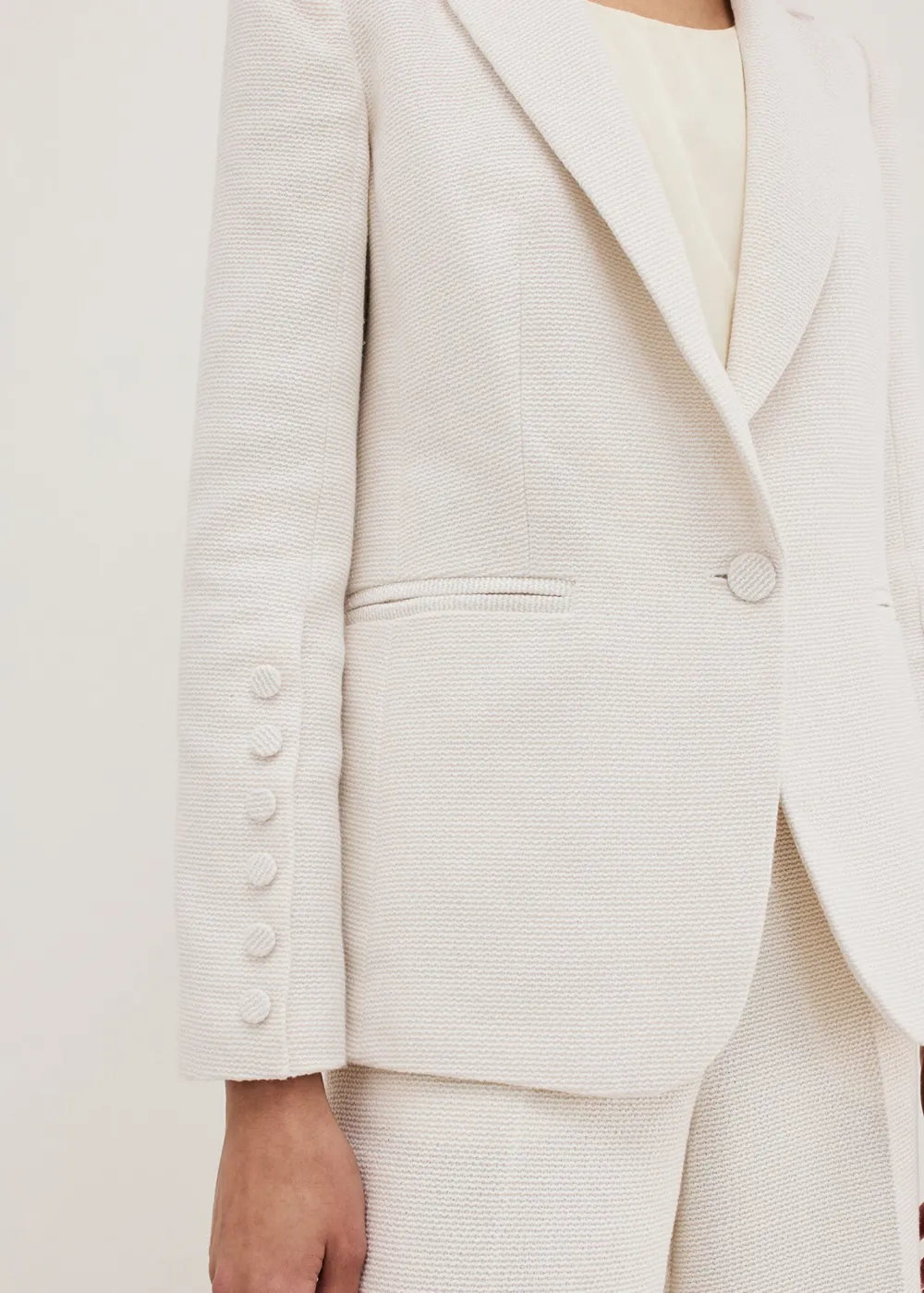 Buttoned Business-Style Women's Suit