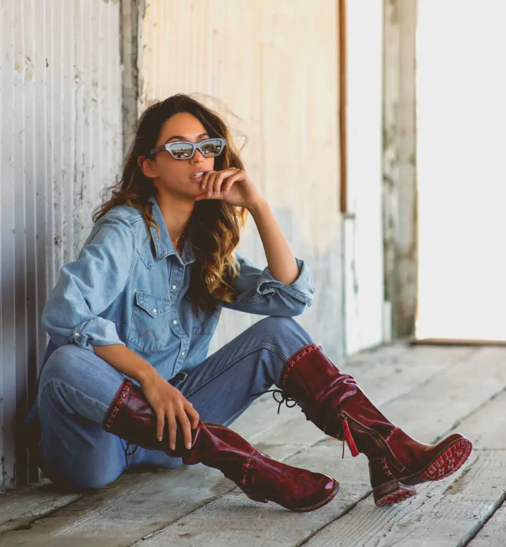 Side Zip Leather Ankle Boots