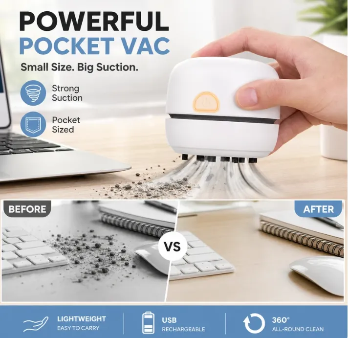 Portable Mini Vacuum Cleaner