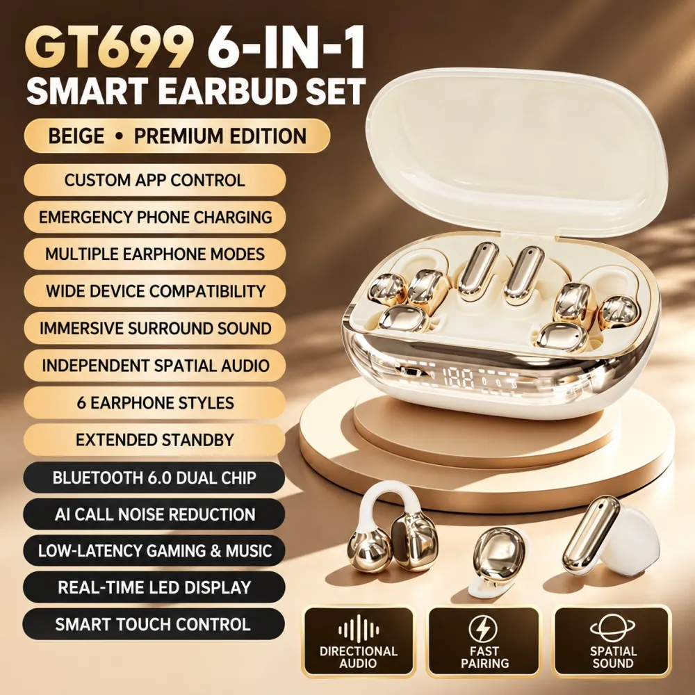 3-in-1 Wireless Earbuds