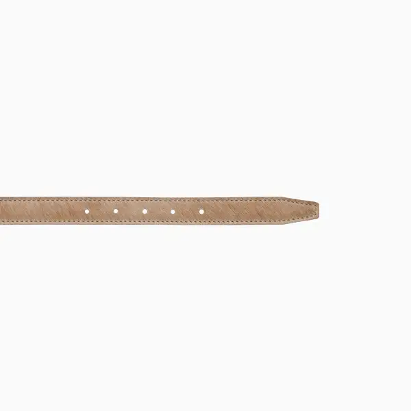Polished Hair On Leather Waist Belt