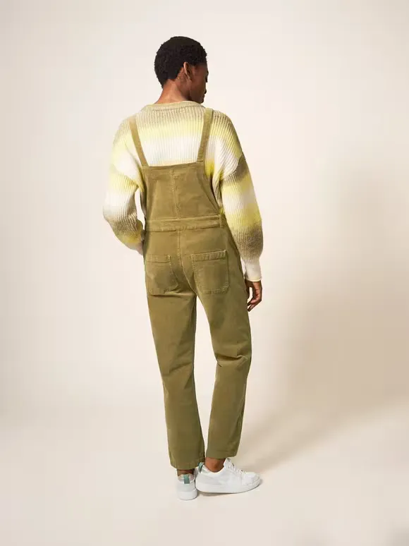 Dungaree In Khaki Green