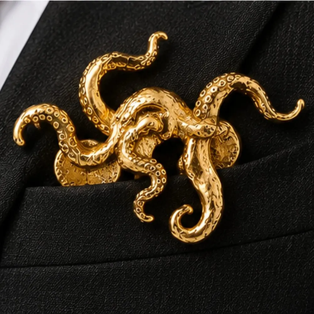 🌟 Luxury Sculpted Animal Brooch – Premium Statement Piece for Suits & Blazers