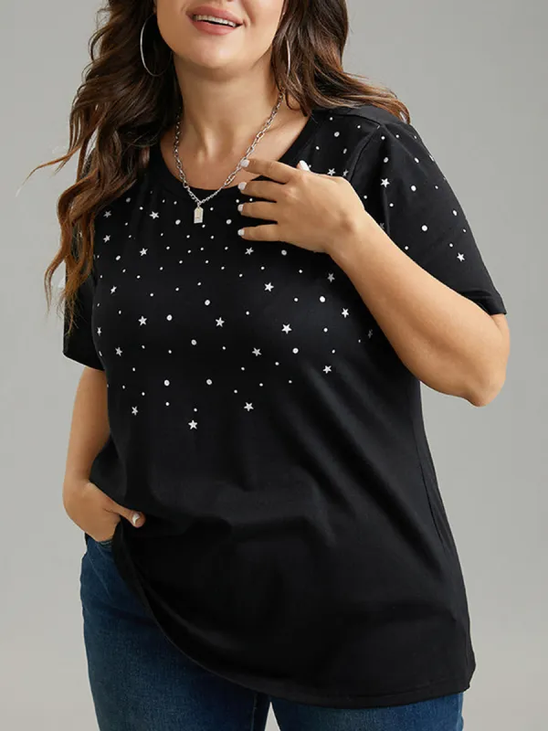 Short Sleeve Hot Gold T-Shirt Top