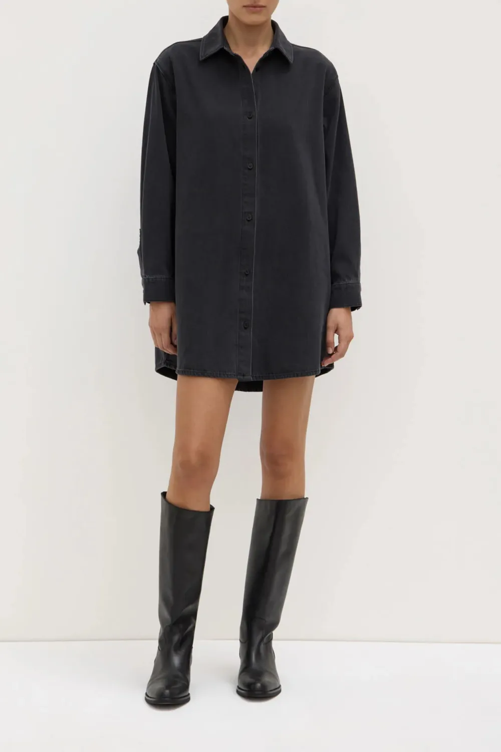 Cotton Denim Dress