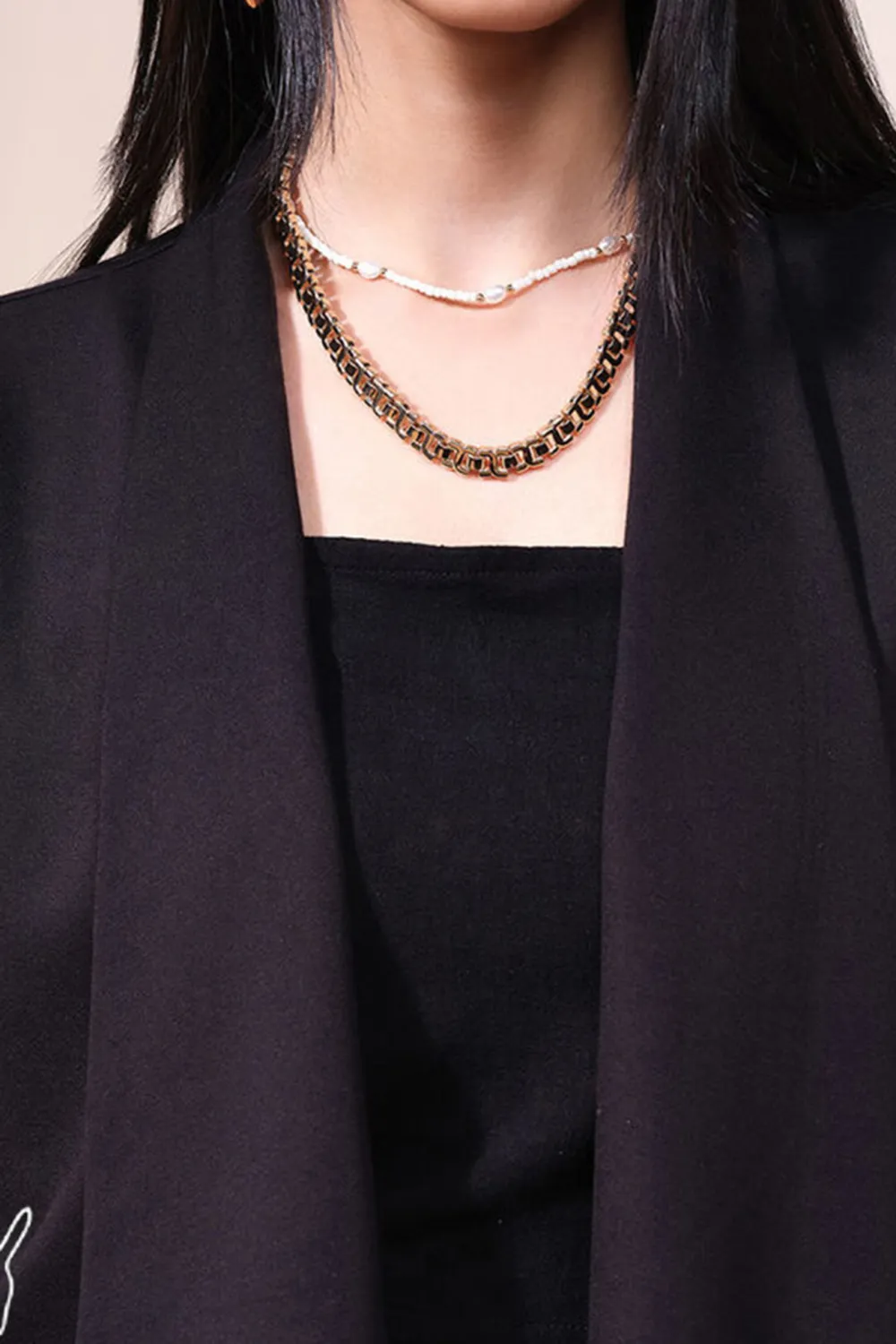 Black Long Sleeve Casual Style Jacket