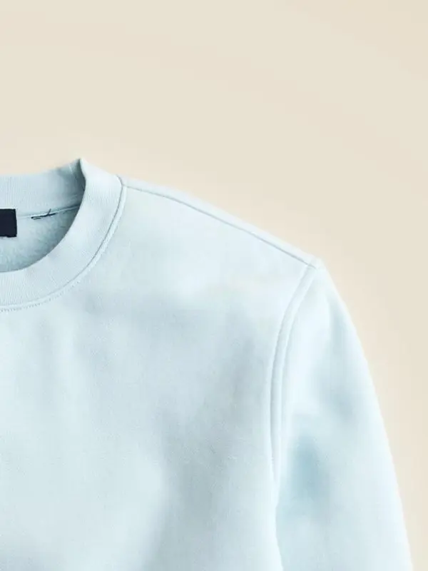 Light Blue Crew Neck Sweatshirt