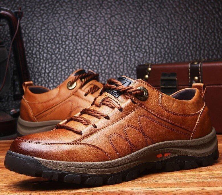 MEN'S CASUAL HAND-STITChHEDD LEATHER SHOES