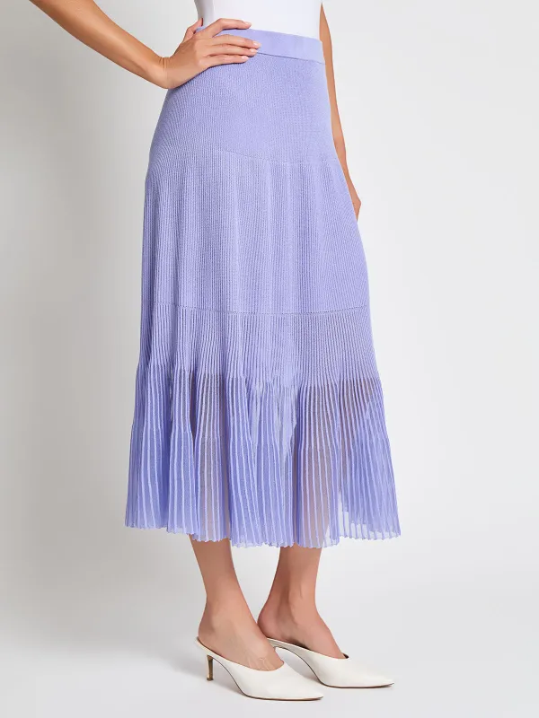 A-Line Solid Color Skirt