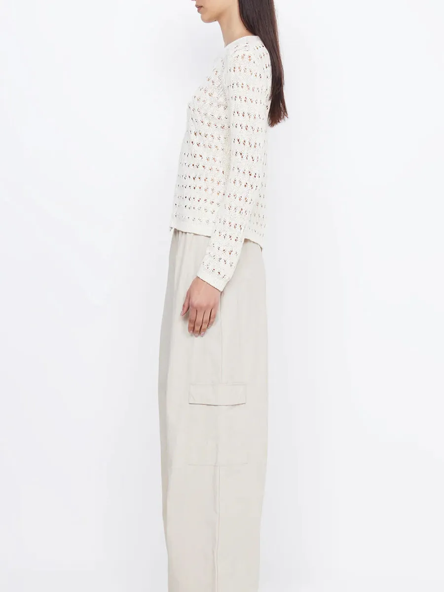 Long Sleeve Asymmetrical Knit Top