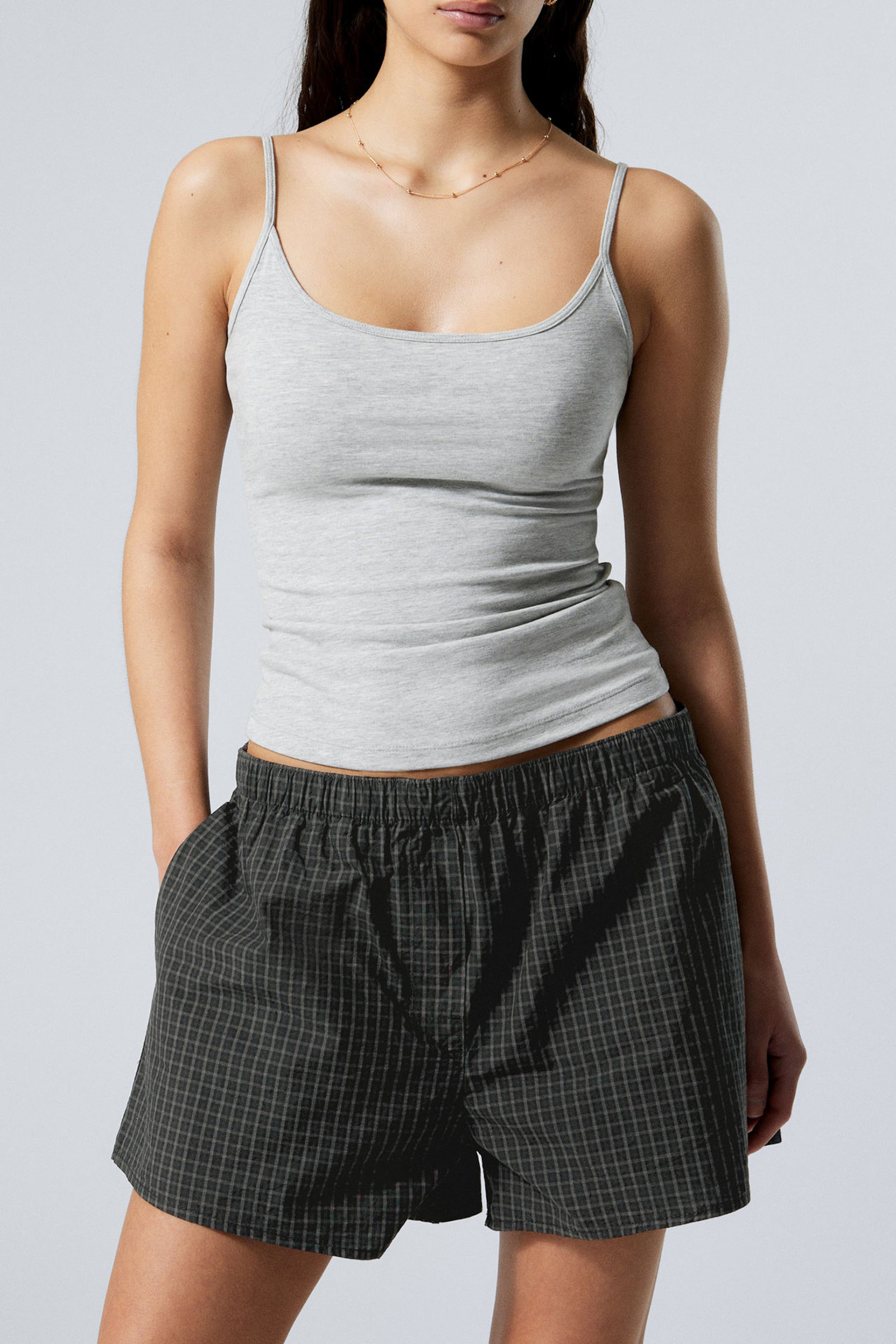 Scoop Neck Spaghetti Strap Top