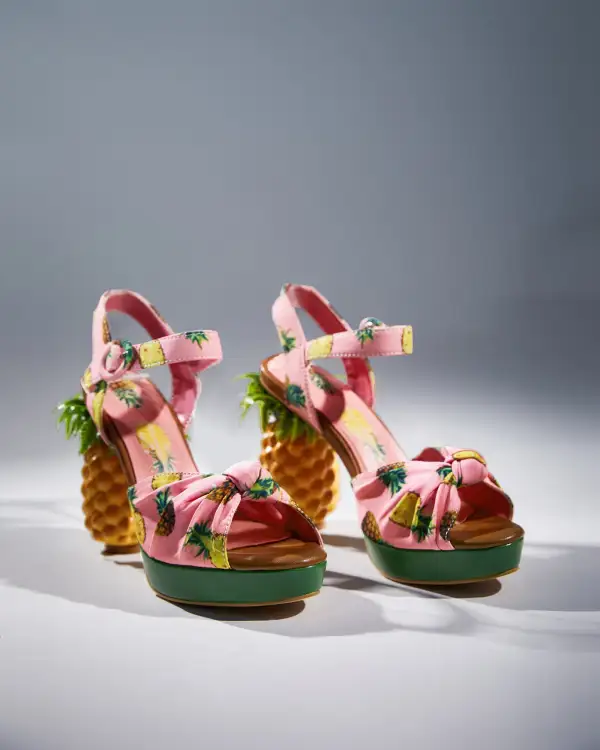 Pineapple Sandals in Pink