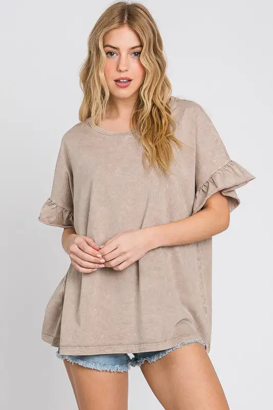 Mandy Mae Mineral Washed Top | URBAN ECHO SHOP