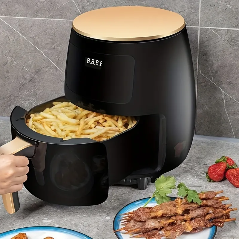 1pc Air Fryer Oven Household Air Fryer Machine Baking Smart Fryer Large Capacity 110V Multi-purpose French Fries Maker Healthy Oil-free Smoke-free Air Fryer, Household Air Fryer Cooker