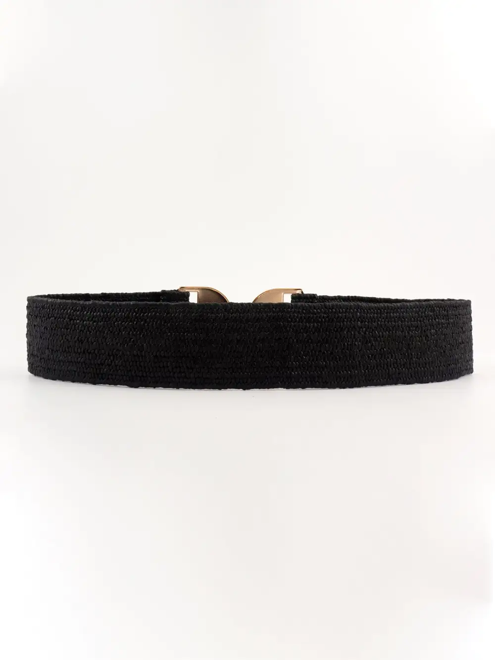 Textured Buckle Stretch Belt